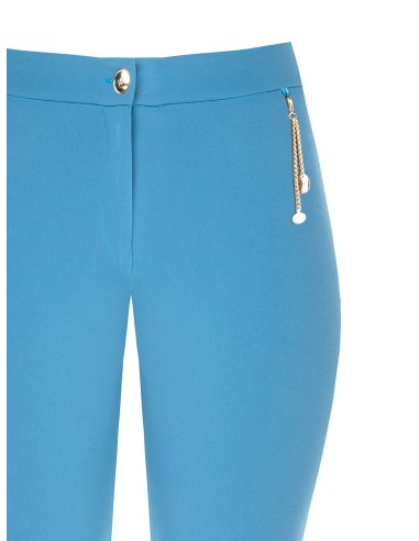 Calças retas com pendente Rinascimento Curvy