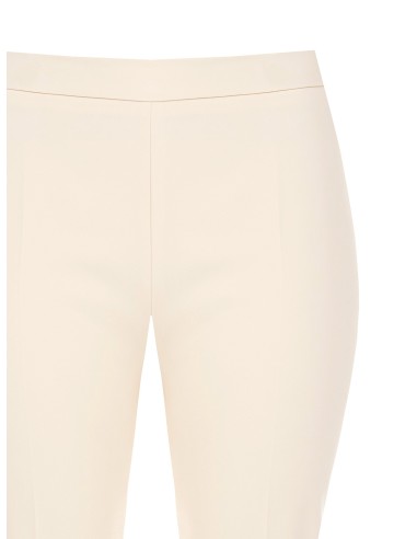 Calças Boca-de-Sino em Tecido Técnico com Fecho Lateral Rinascimento Curvy