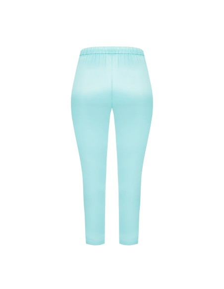 Calças skinny em cetim com elástico atrás Rinascimento Curvy