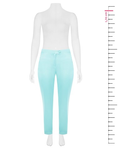 Calças Skinny Em Cetim Com Elástico Atrás Rinascimento Curvy