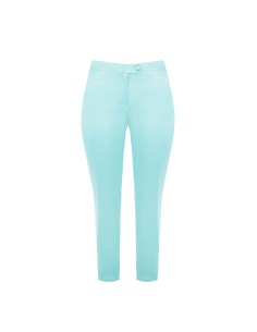 Calças Skinny em Cetim com Elástico Atrás Rinascimento Curvy