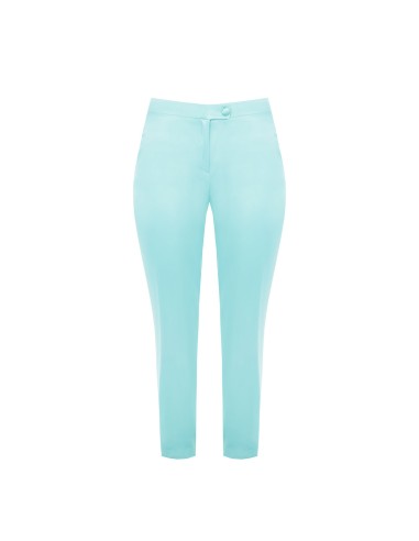 Calças Skinny em Cetim com Elástico Atrás Rinascimento Curvy