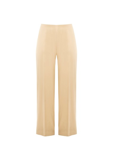 Calças Palazzo em Cetim com Elástico Atrás Rinascimento Curvy