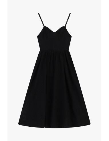 Vestido Midi Com Alças Finas E Corte Evasê Dixie