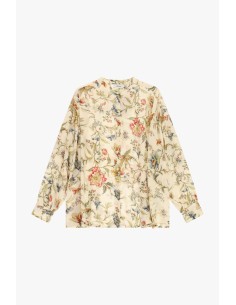 Camisa floral com mangas compridas e fecho oculto Dixie