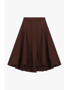 Saia midi rodada com pregas de alfaiataria Dixie 2