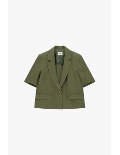 Blazer curto mangas curtas com bolsos Dixie 2