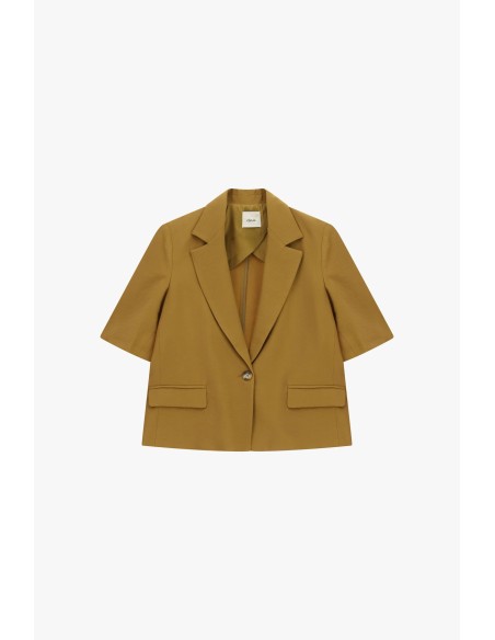 Blazer curto com mangas curtas e bolsos Dixie