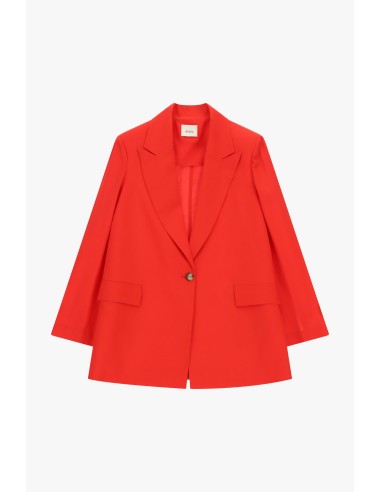 Blazer de um só peito com bolsos frontais Dixie