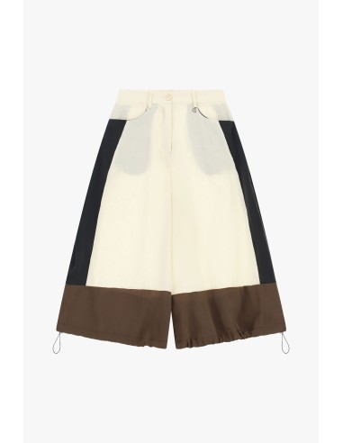 Bermudas Largas com Pormenores Colorblock e Cordão Ajustável Dixie
