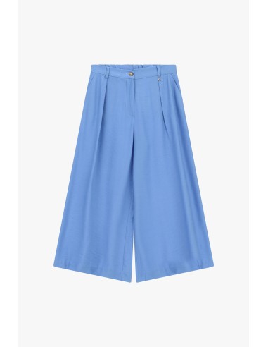 Calças Palazzo Cropped Com Pinças E Bolsos Dixie