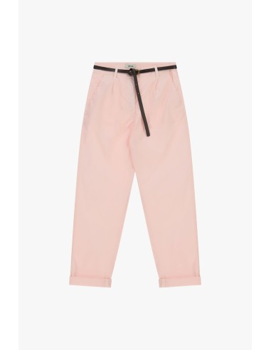 Calças Chino-Fit com cintura fina e barra virada Dixie