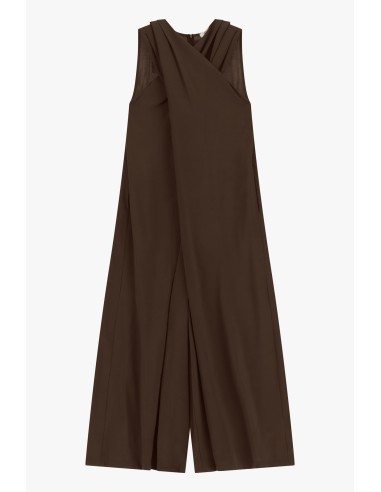 Vestido Longo Sem Mangas Com Painel Frontal Amplo Dixie
