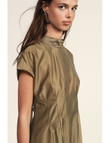Vestido Midi Evasé Com Laço Ao Pescoço Dixie