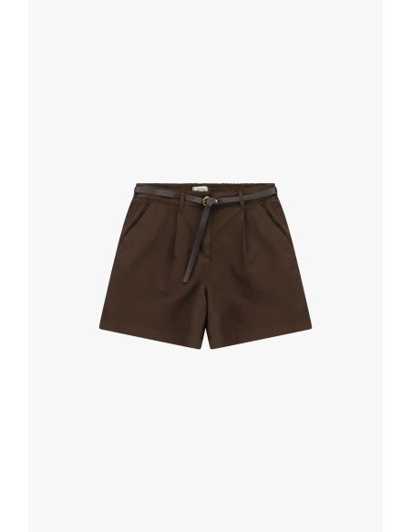Shorts Regular-Fit com Pinças e Cintura Fina Dixie