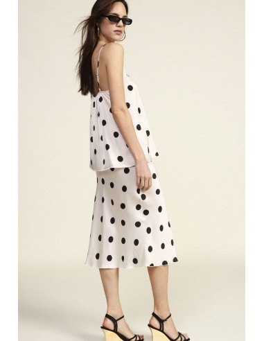 Gonna Midi A Pois Con Linea Svasata Dixie - Vestiti Firmati Life Sm...