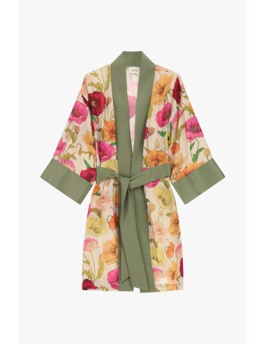 Casaco Leve Estampa Floral com Cinto Dixie