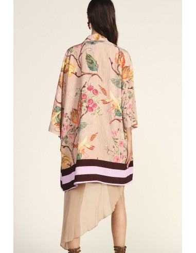 Casaco duster com estampa floral e manga ampla Dixie