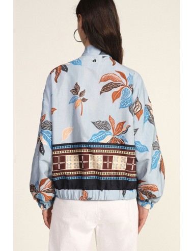 Bomber com Estampa Floral e Borda Elástica Dixie