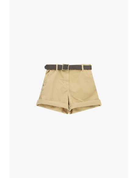 Shorts Regular-Fit Com Cintura E Barra Virada Please