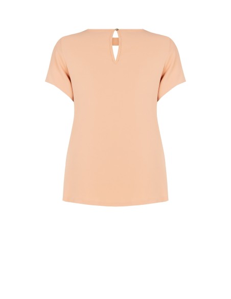 Blusa Fluida Curvy em Cetim Opaco com Cut-out Rinascimento Curvy