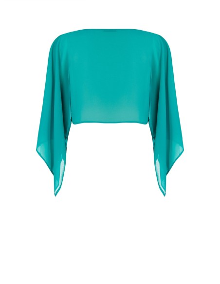 Estola para os ombros Curvy em Georgette Rinascimento Curvy