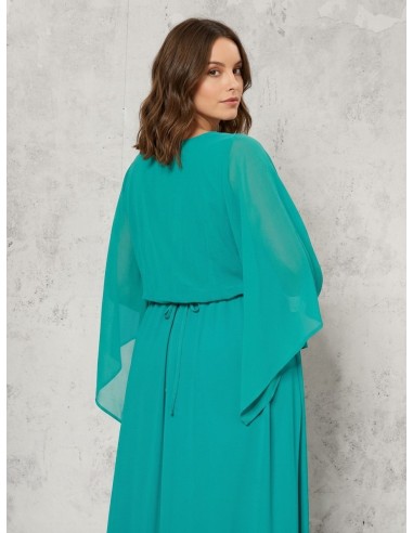 Estola para os ombros Curvy em Georgette Rinascimento Curvy