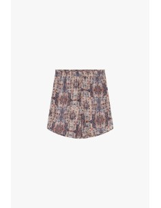 Shorts corte regular com padrão paisley e cós elástico Dixie