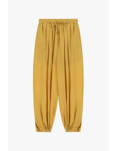 Calças com cintura e tornozelo elásticos, corte suave Dixie
