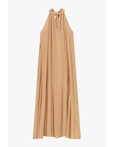 Vestido longo estilo slip com decote amarrado Dixie