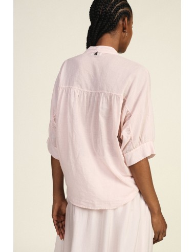 Camicia Cropped Con Nodo Frontale E Maniche Risvoltate Dixie - Vest...