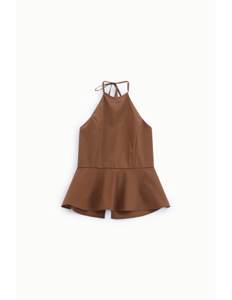 Top Acampanado com Decote Halter Dixie