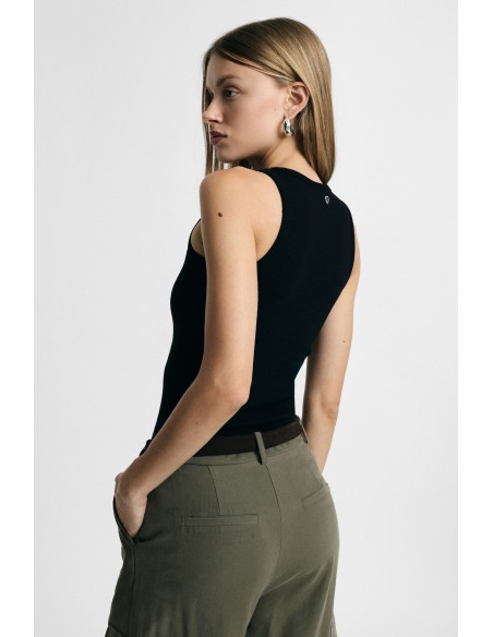 Top Basic Senza Maniche Girocollo Regular-Fit Please - Vestiti Firm...