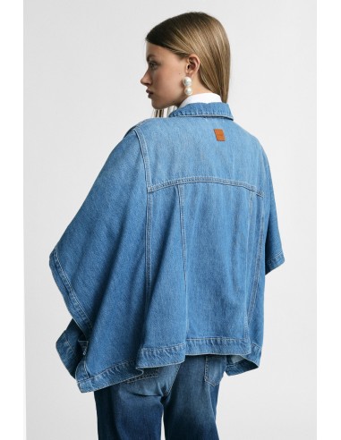 Jaqueta de ganga oversize com mangas largas Please