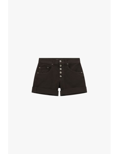 Shorts corte regular com dobra e botões Please
