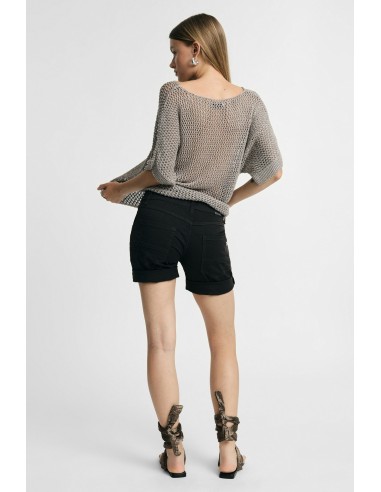 Shorts Regular-Fit com Barra Virada e Botões Please