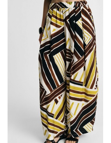 Pantaloni Palazzo Fantasia Geometrica Ampi Please - Vestiti Firmati...