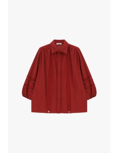 Camisa ampla com inserções em renda perfurada Dixie 2