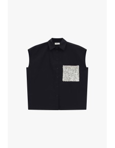 Camisa Sem Mangas Com Bolso de Lantejoulas Dixie 2