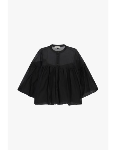 Blusa ampla com mangas morcego e decote redondo Dixie