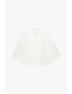 Camisa ampla com mangas morcego e decote redondo Dixie