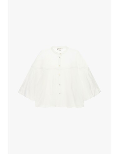 Camisa ampla com mangas morcego e decote redondo Dixie