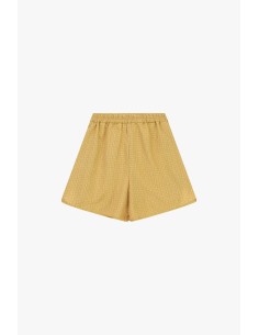 Shorts de corte regular com estampa microfantasia e cintura elástica Dixie
