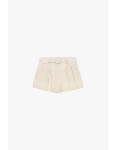 Shorts Hot Pants Com Pregas E Cinto Coordenado Dixie