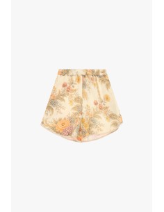 Shorts de corte regular com estampa floral vintage Dixie