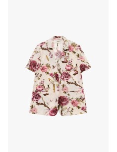 Blazer curto de mangas curtas com estampa floral Dixie 2