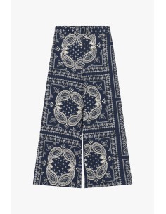 Calças Palazzo Com Estampa Paisley Dixie 2