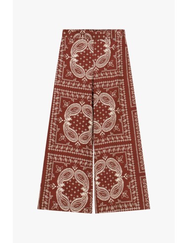 Calças Palazzo Com Estampa Paisley Dixie