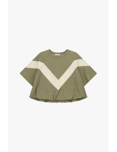 T-shirt com mangas largas e detalhe em V Dixie
