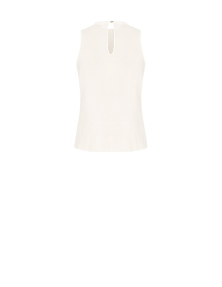 Vestido corte cocoon em mistura de viscose com lantejoulas, padrão zig-zag e recortes nos flancos Rinascimento
